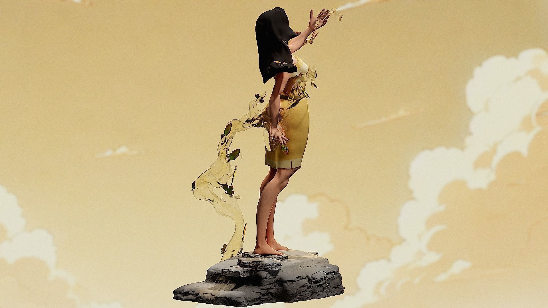 FIGURINE POCAHONTAS DISNEY 3D print model_4
