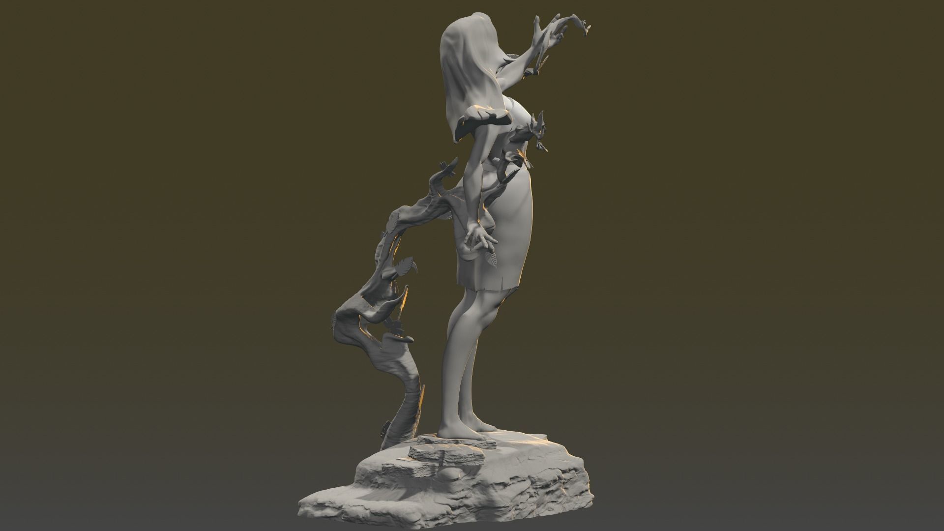 FIGURINE POCAHONTAS DISNEY 3D print model_8