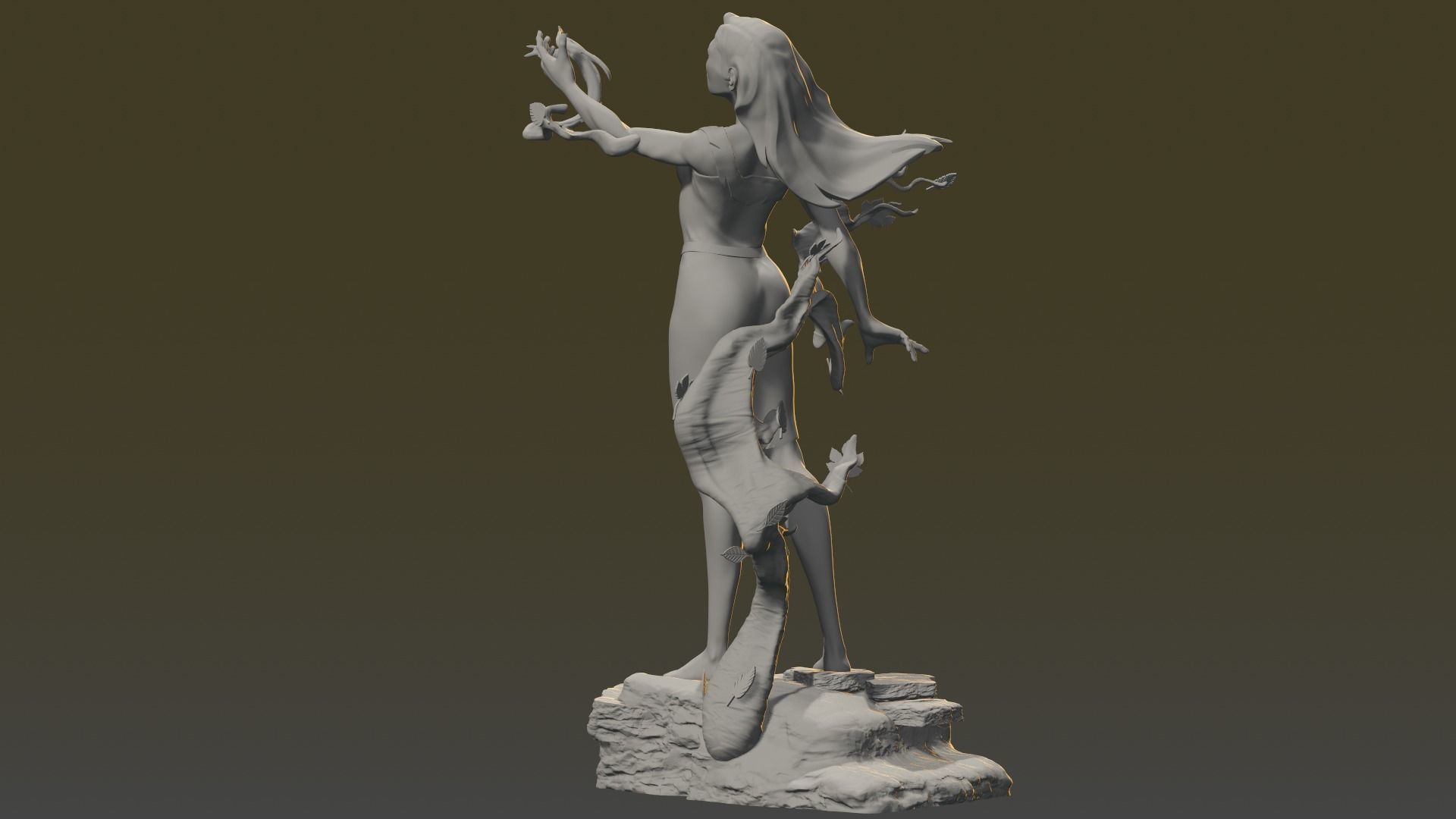 FIGURINE POCAHONTAS DISNEY 3D print model_10