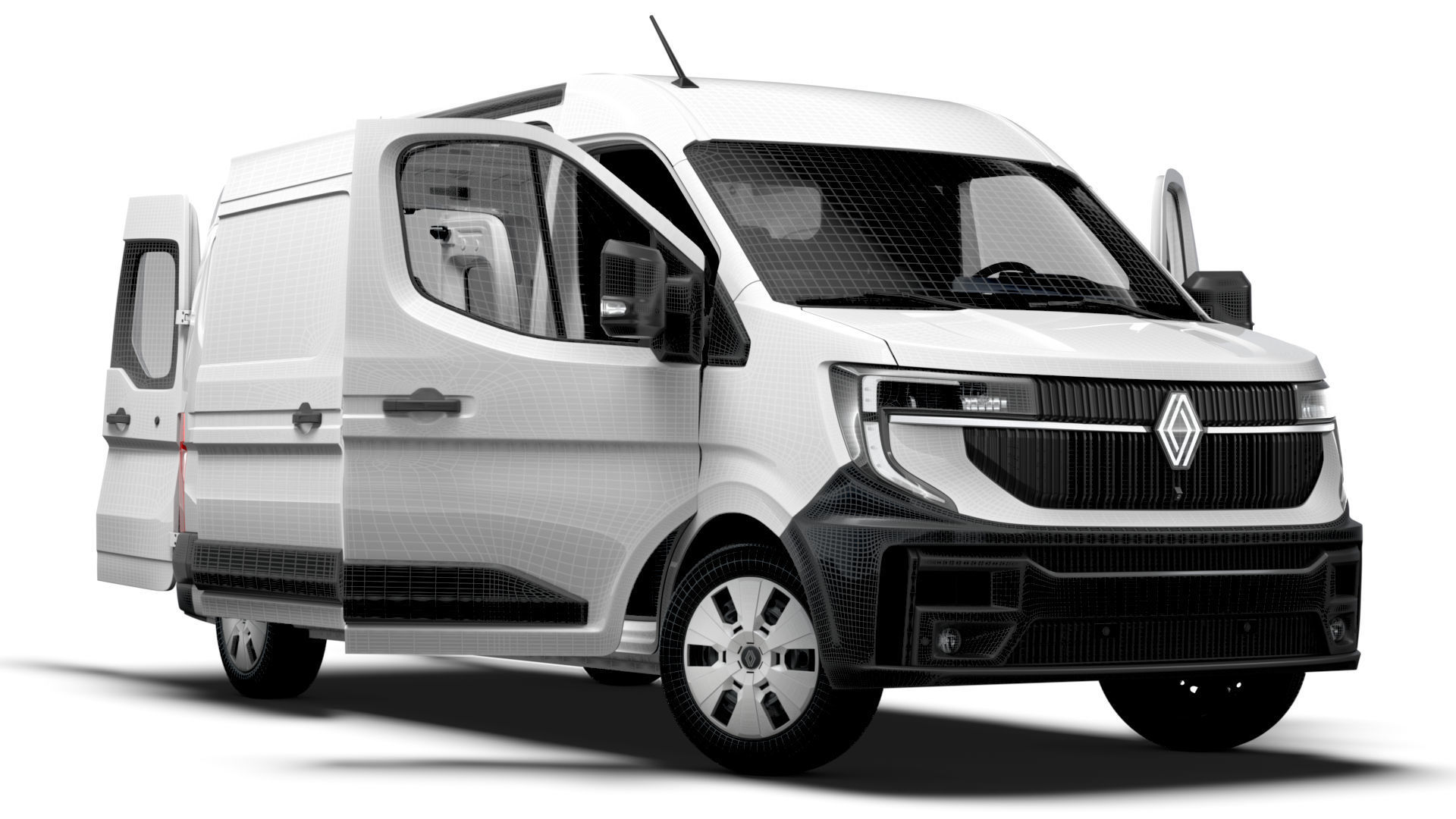 Renault Master L3H2 Van HQ Interior 2024 3D model_15