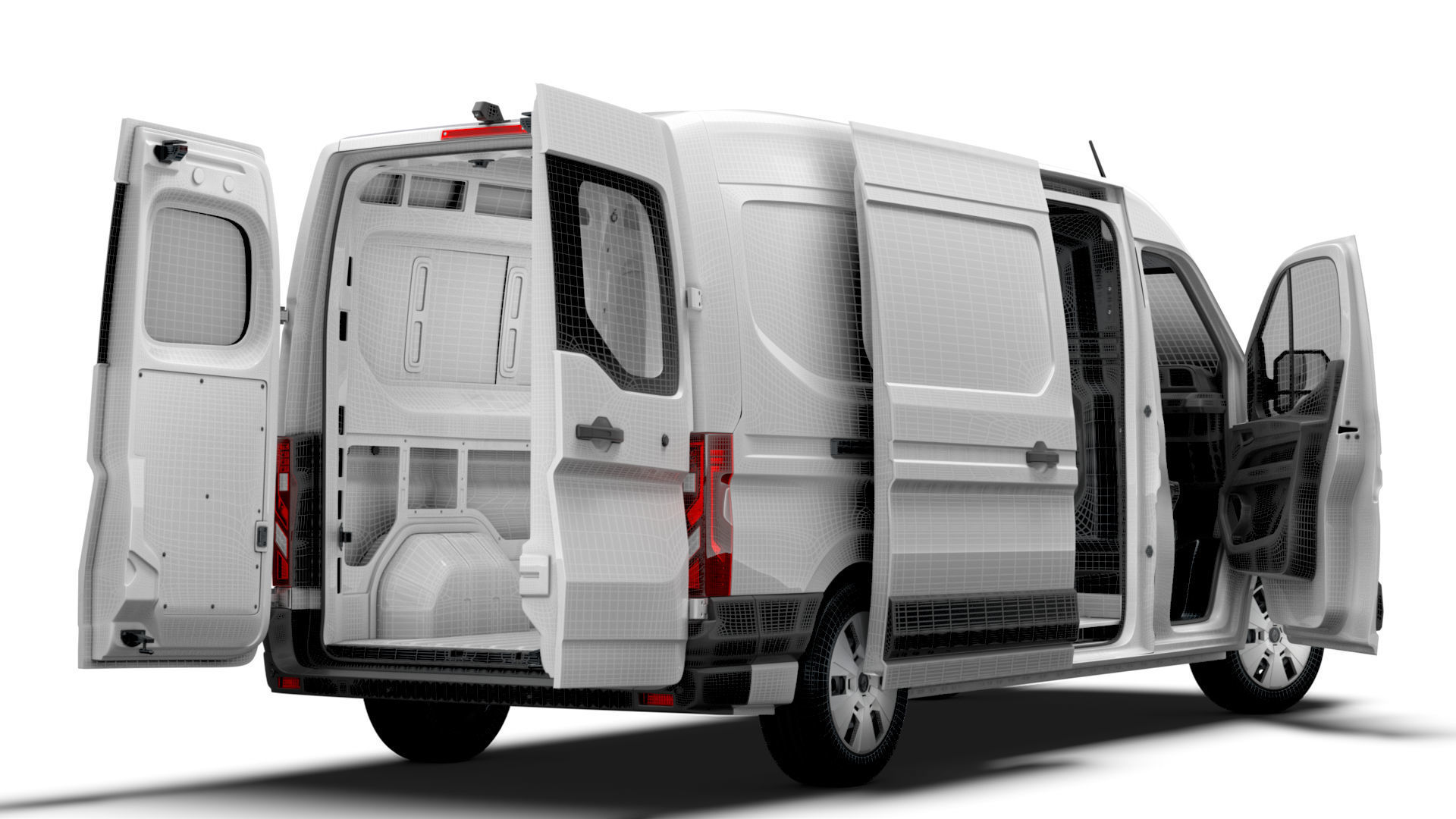 Renault Master L3H2 Van HQ Interior 2024 3D model_20