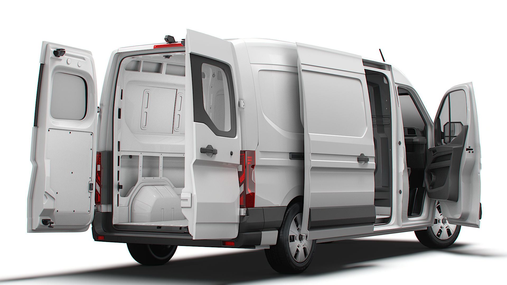 Renault Master L3H2 Van HQ Interior 2024 3D model_5