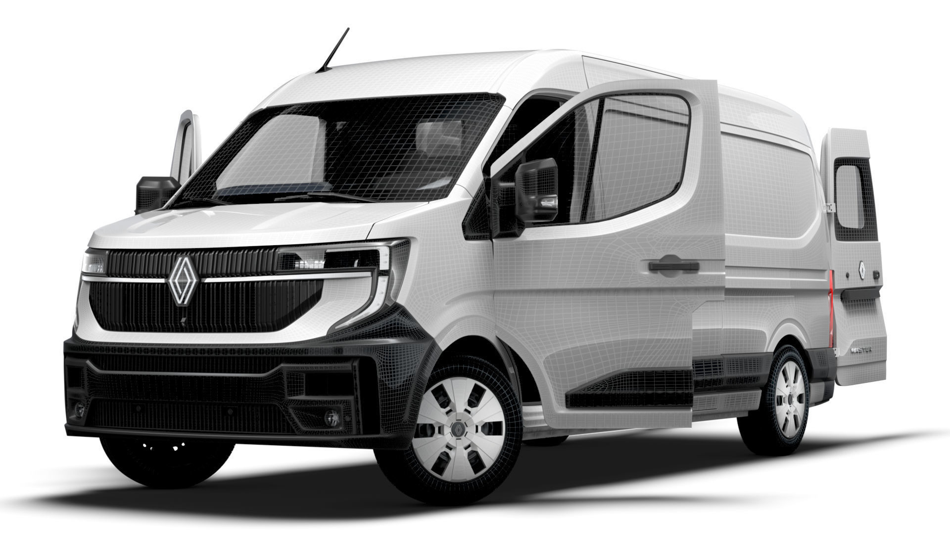 Renault Master L3H2 Van HQ Interior 2024 3D model_23