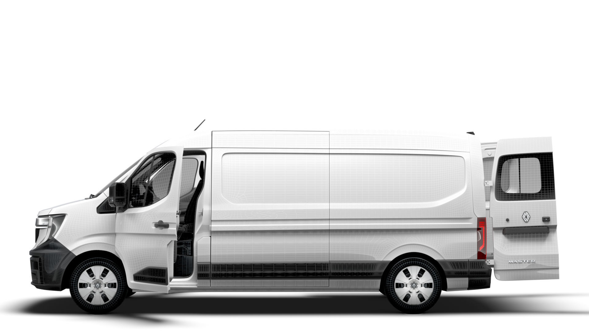 Renault Master L3H2 Van HQ Interior 2024 3D model_19