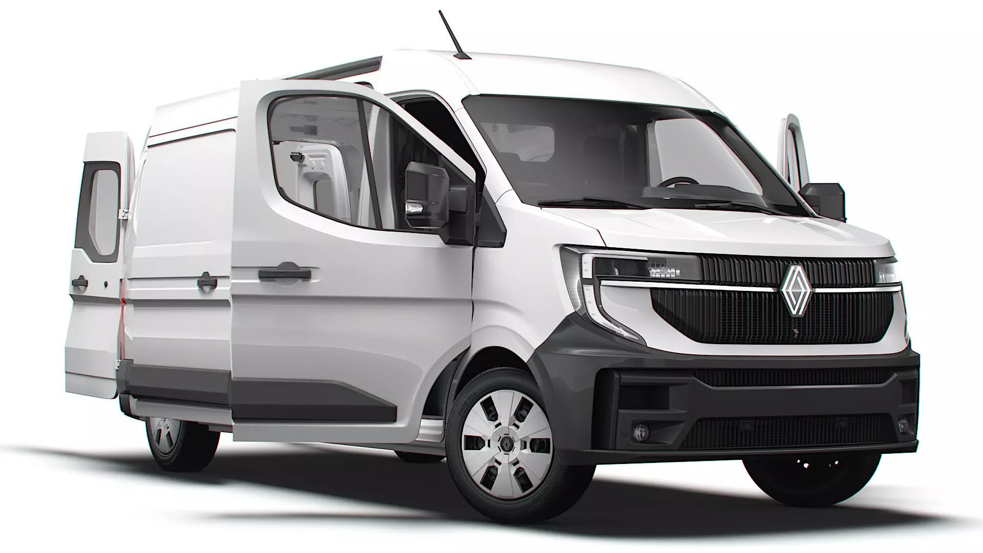 Renault Master L3H2 Van HQ Interior 2024 3D model_0