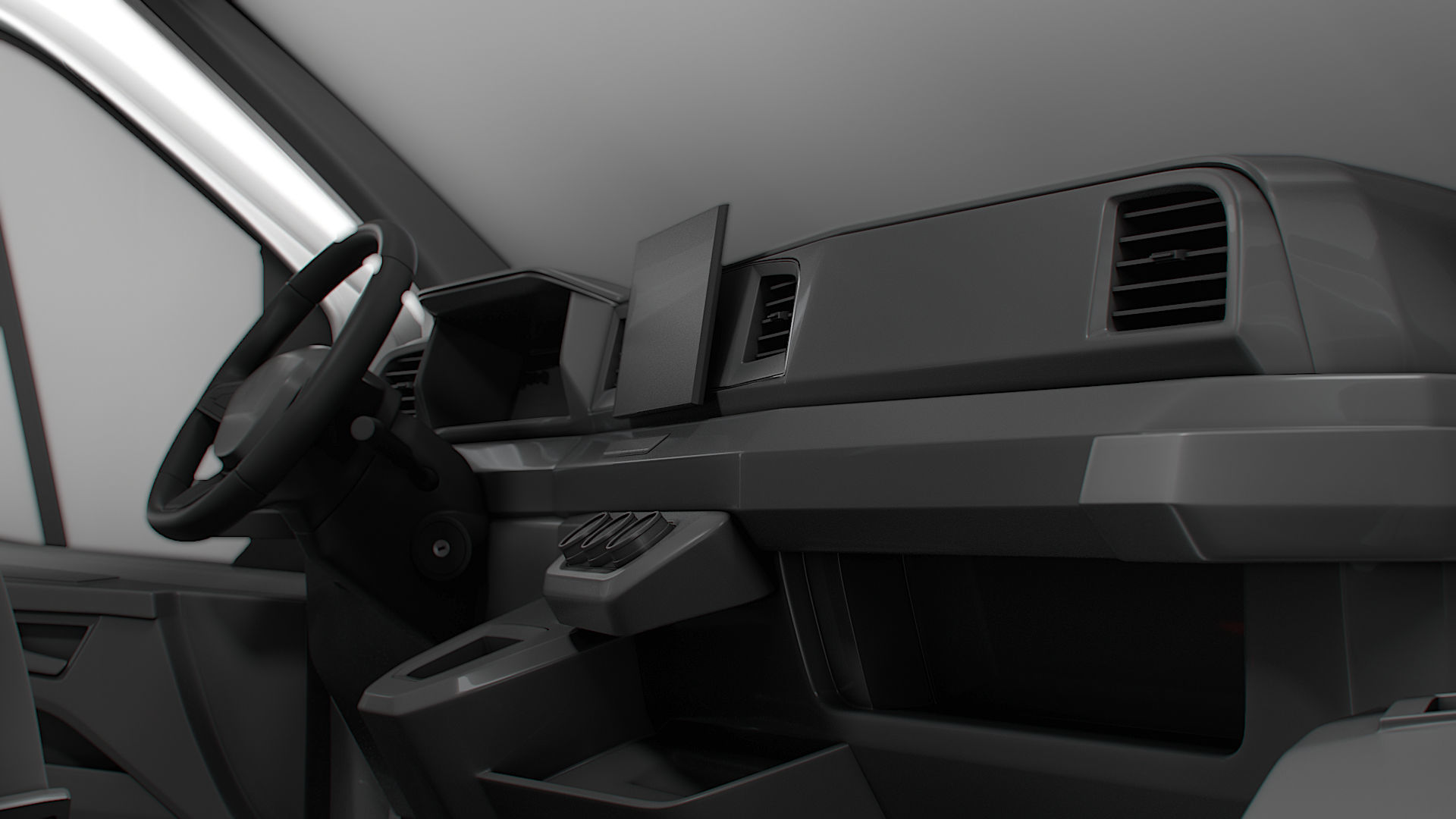 Renault Master L3H2 Van HQ Interior 2024 3D model_11