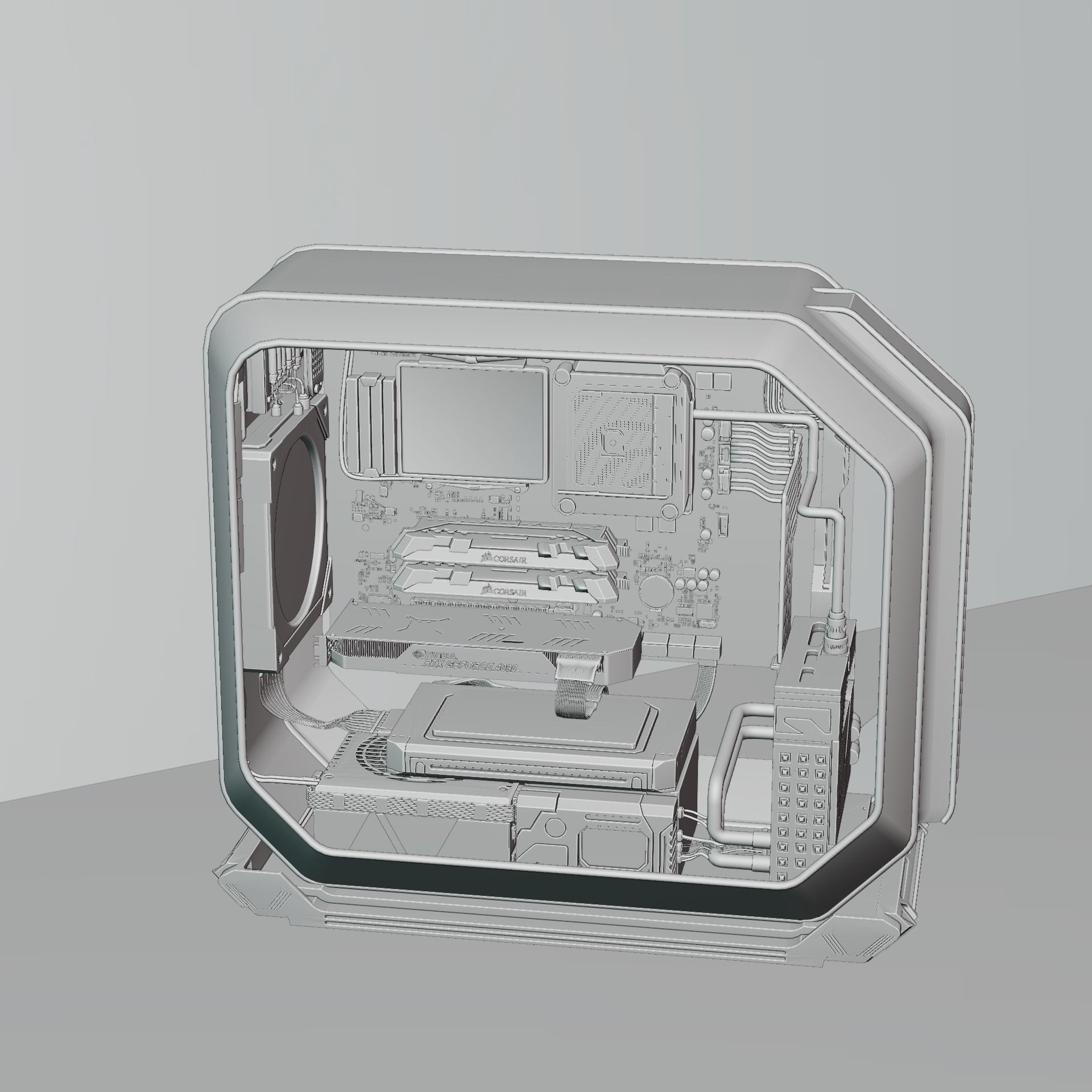 Cyberpunk CPU NFT 3D model_13