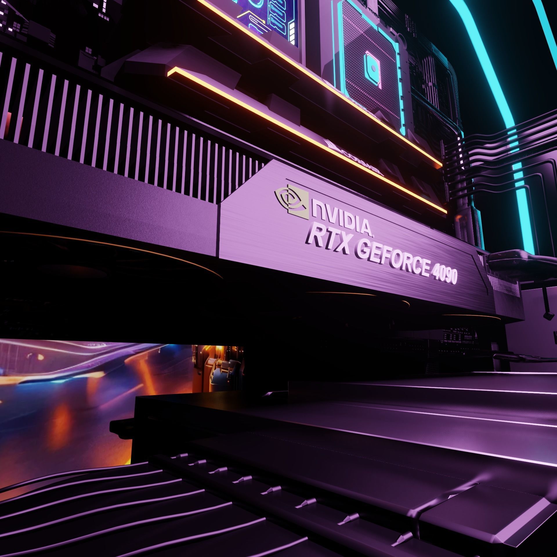 Cyberpunk CPU NFT 3D model_5