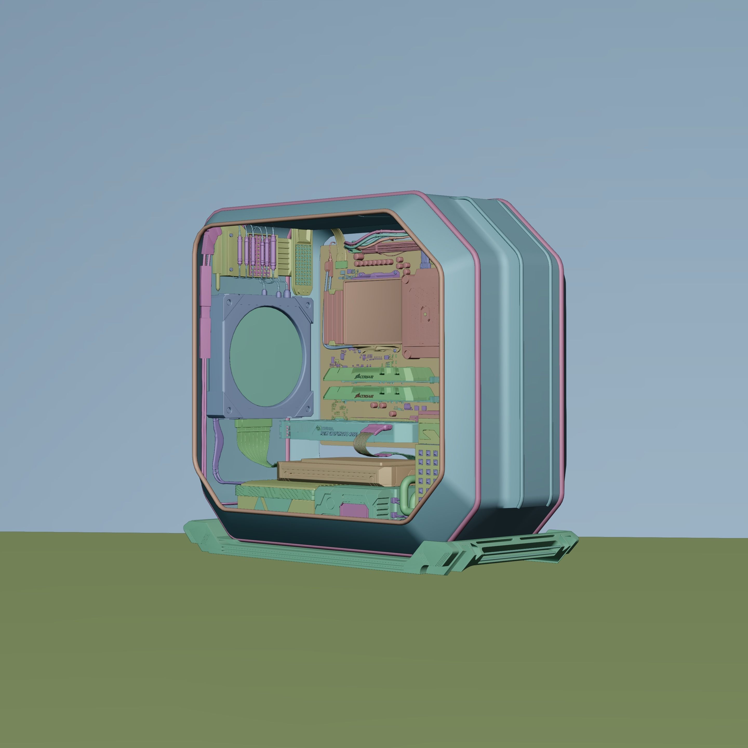 Cyberpunk CPU NFT 3D model_10
