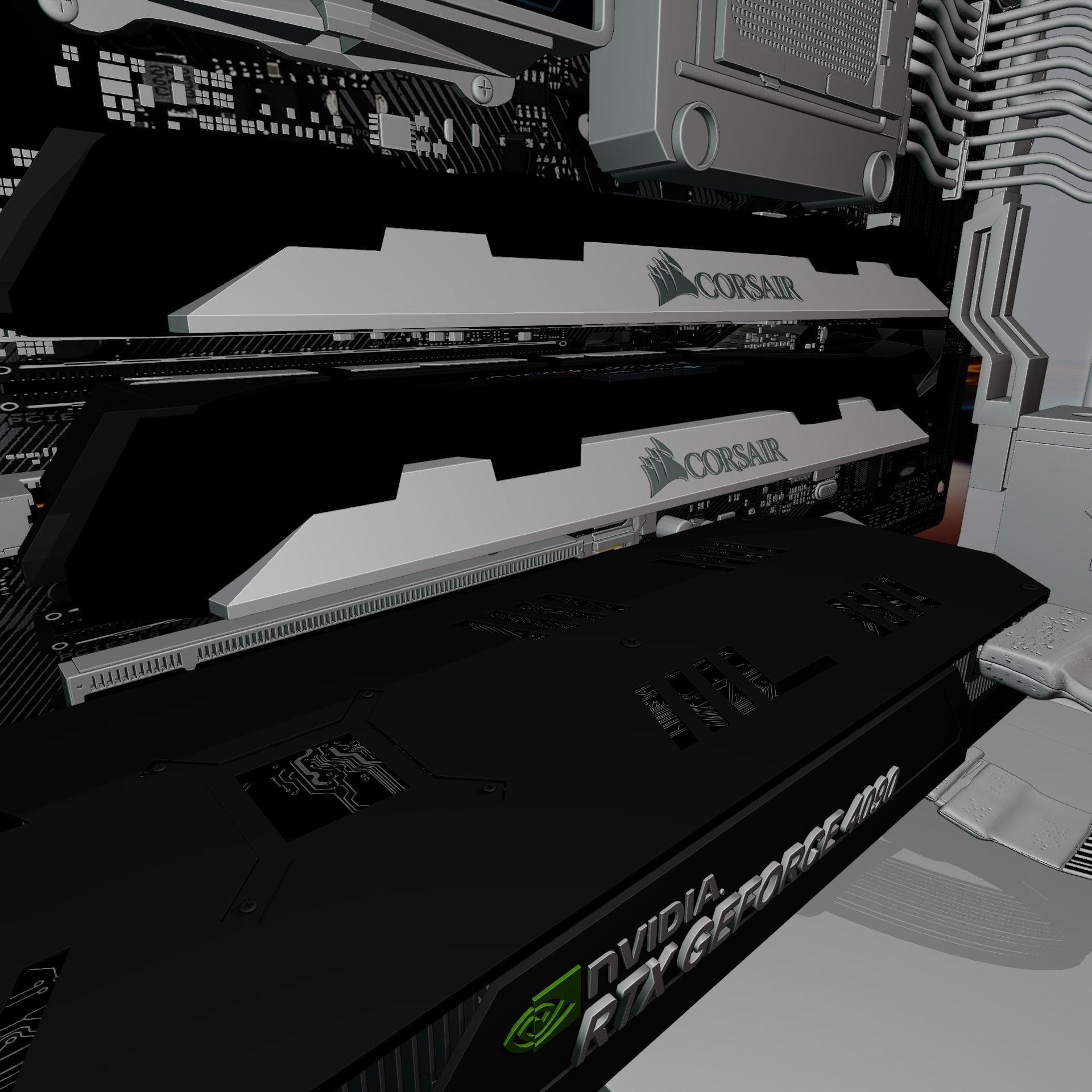 Cyberpunk CPU NFT 3D model_9