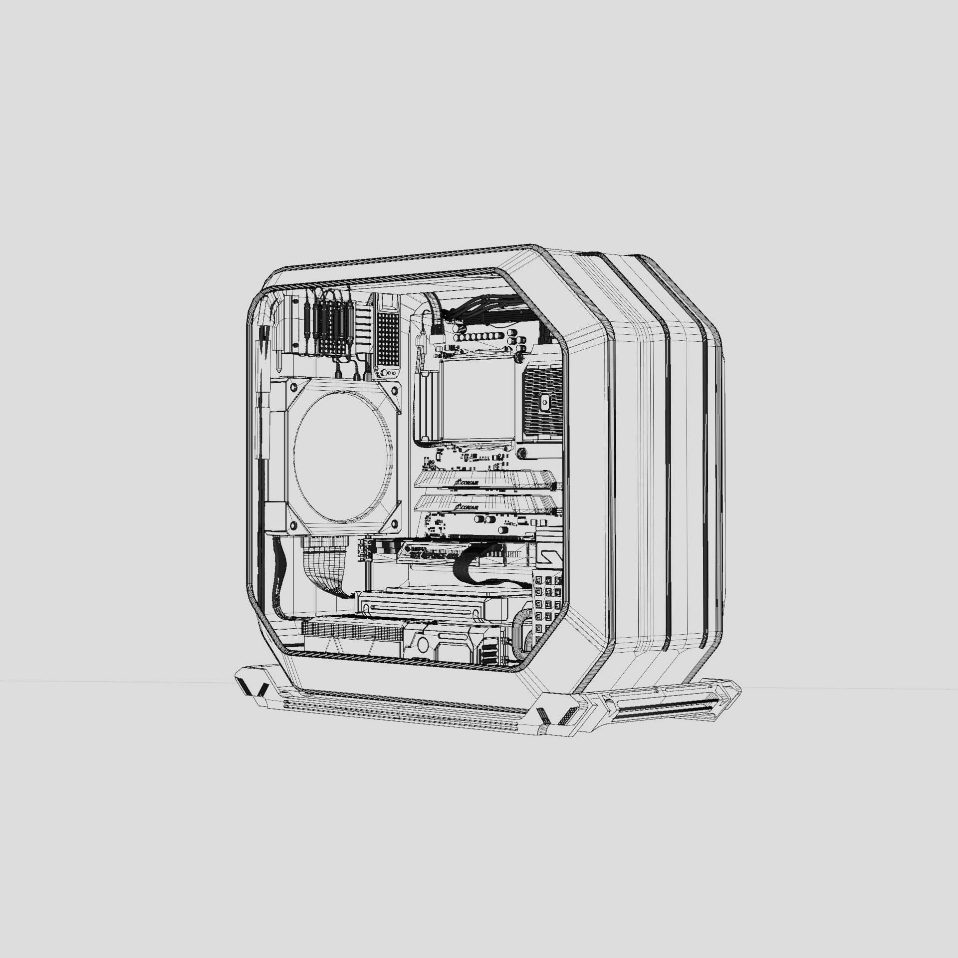Cyberpunk CPU NFT 3D model_15