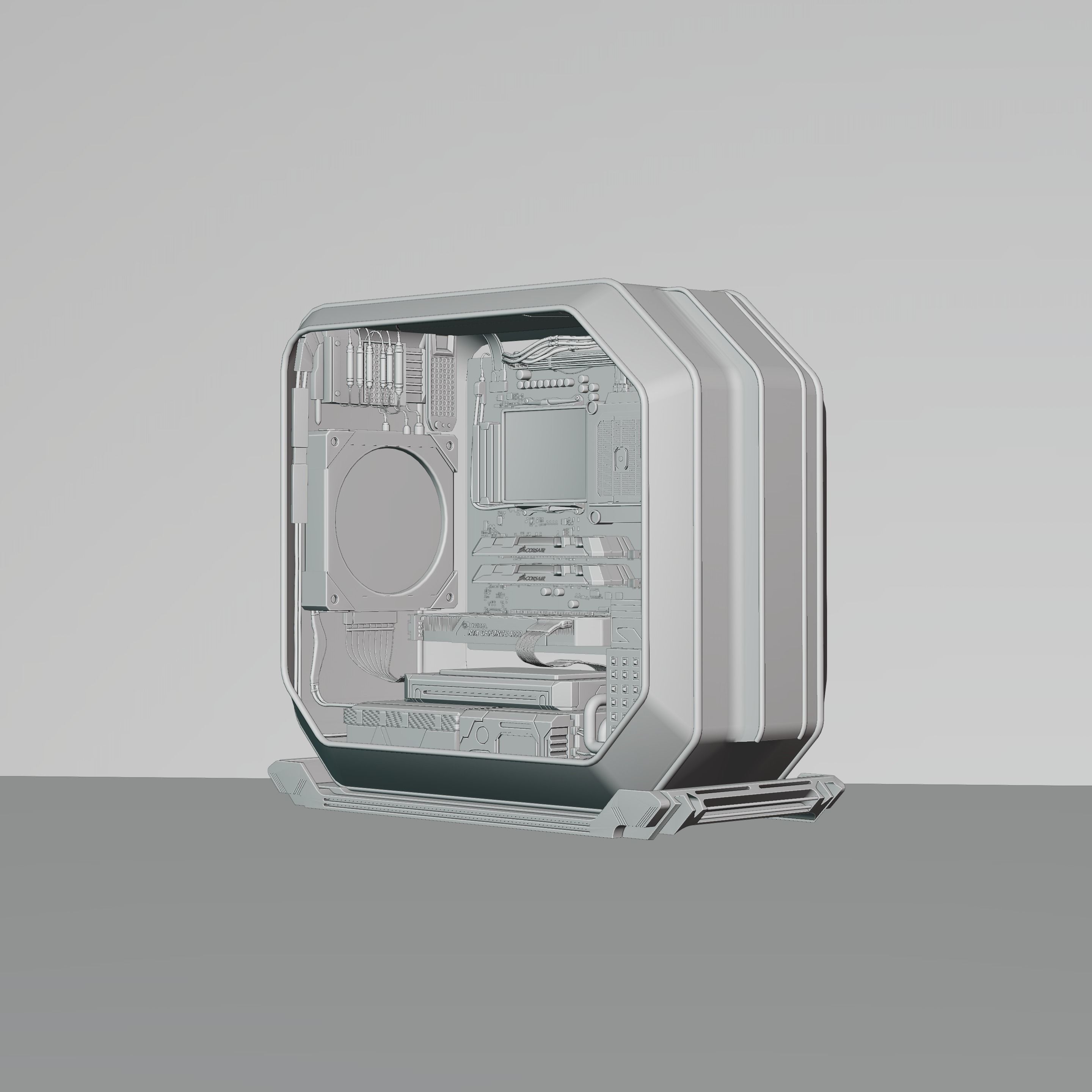 Cyberpunk CPU NFT 3D model_14