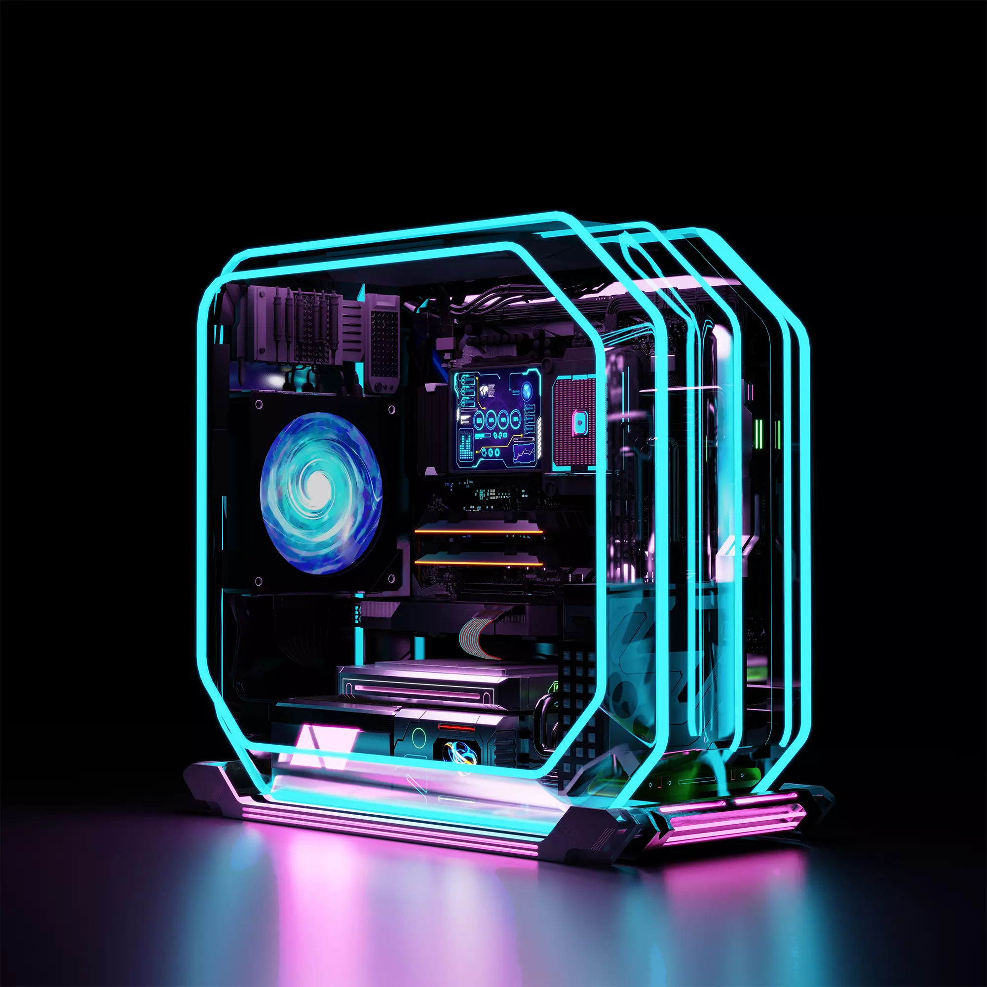 Cyberpunk CPU NFT 3D model_0