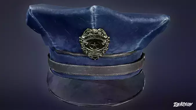BANK HEIST - Police Hat 01 - LOW POLY