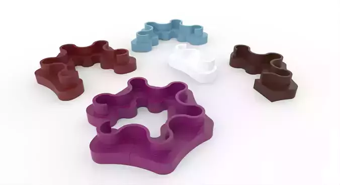 Cloverleaf sofa- Verner Panton 3D model
