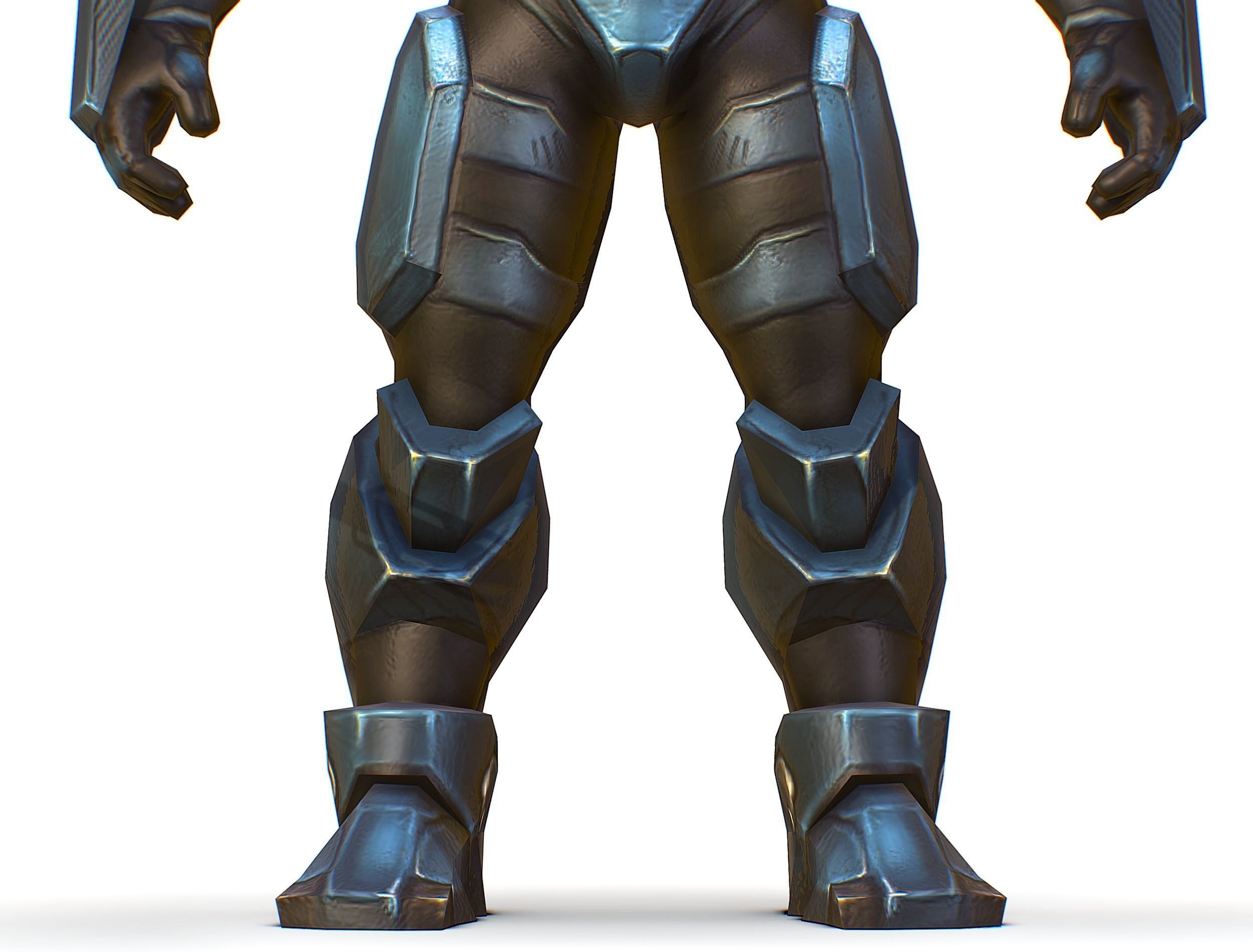 Sci-Fi Male Cyborg Drone Man Sniper Soldier Low-poly 3D model_30