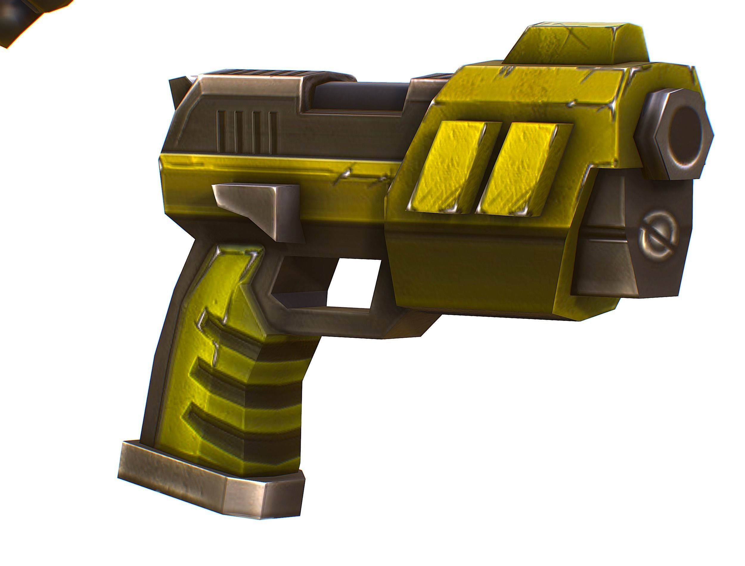 Sci-Fi Male Cyborg Drone Man Sniper Soldier Low-poly 3D model_60