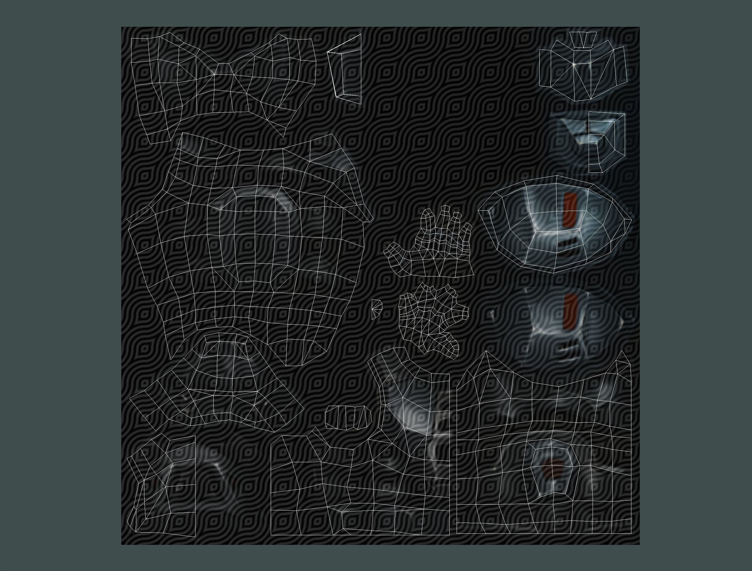 Sci-Fi Male Cyborg Drone Man Sniper Soldier Low-poly 3D model_72