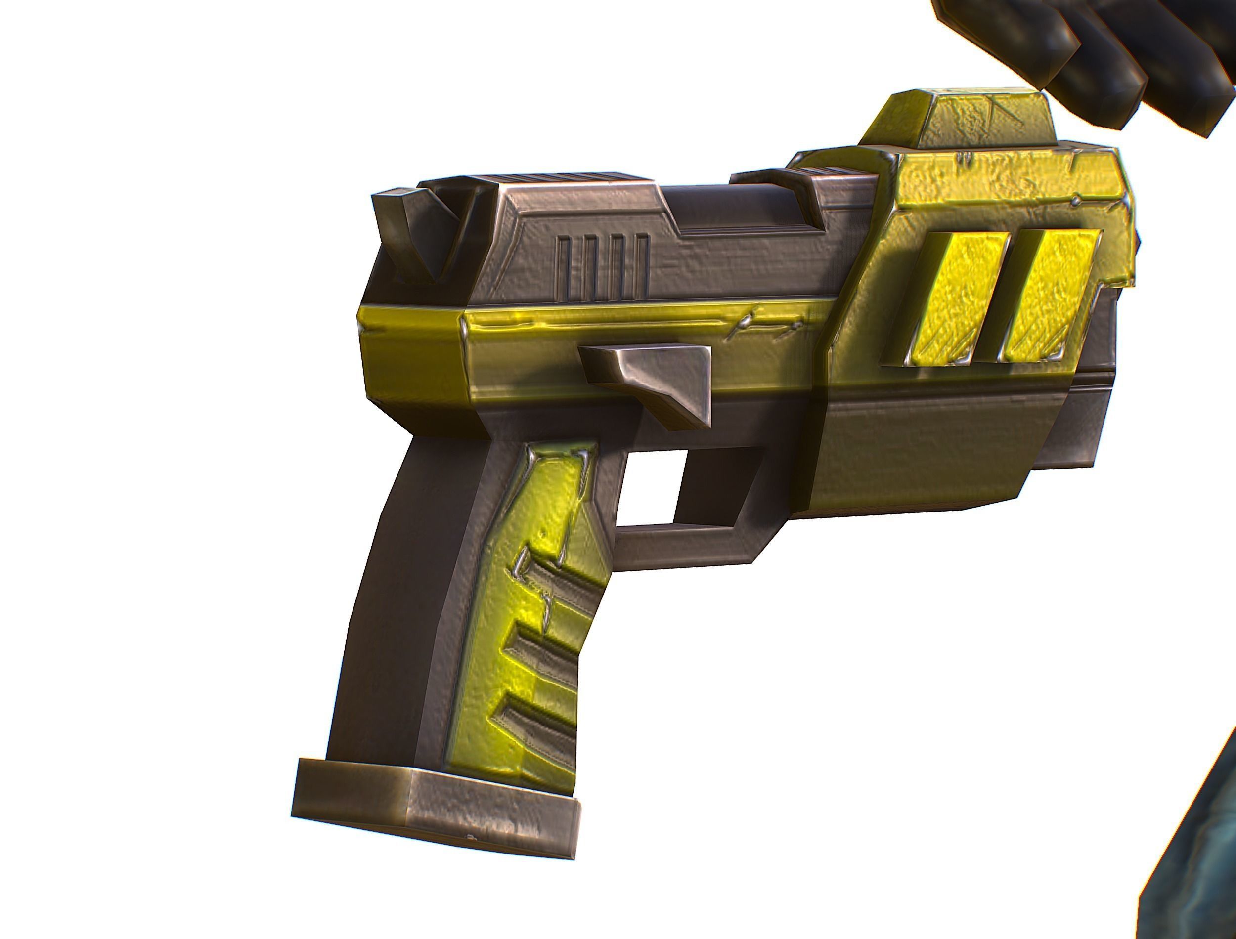 Sci-Fi Male Cyborg Drone Man Sniper Soldier Low-poly 3D model_61