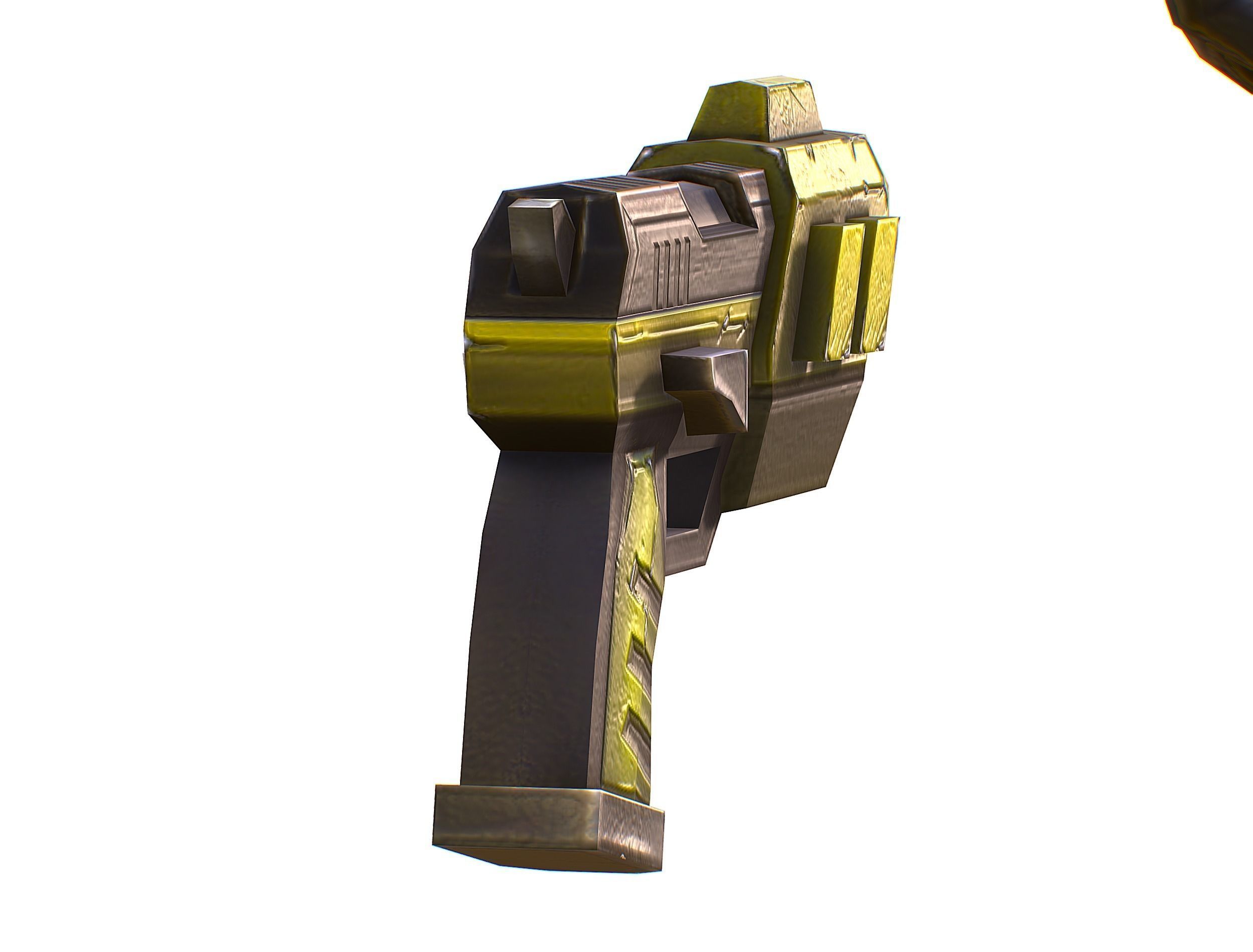 Sci-Fi Male Cyborg Drone Man Sniper Soldier Low-poly 3D model_62