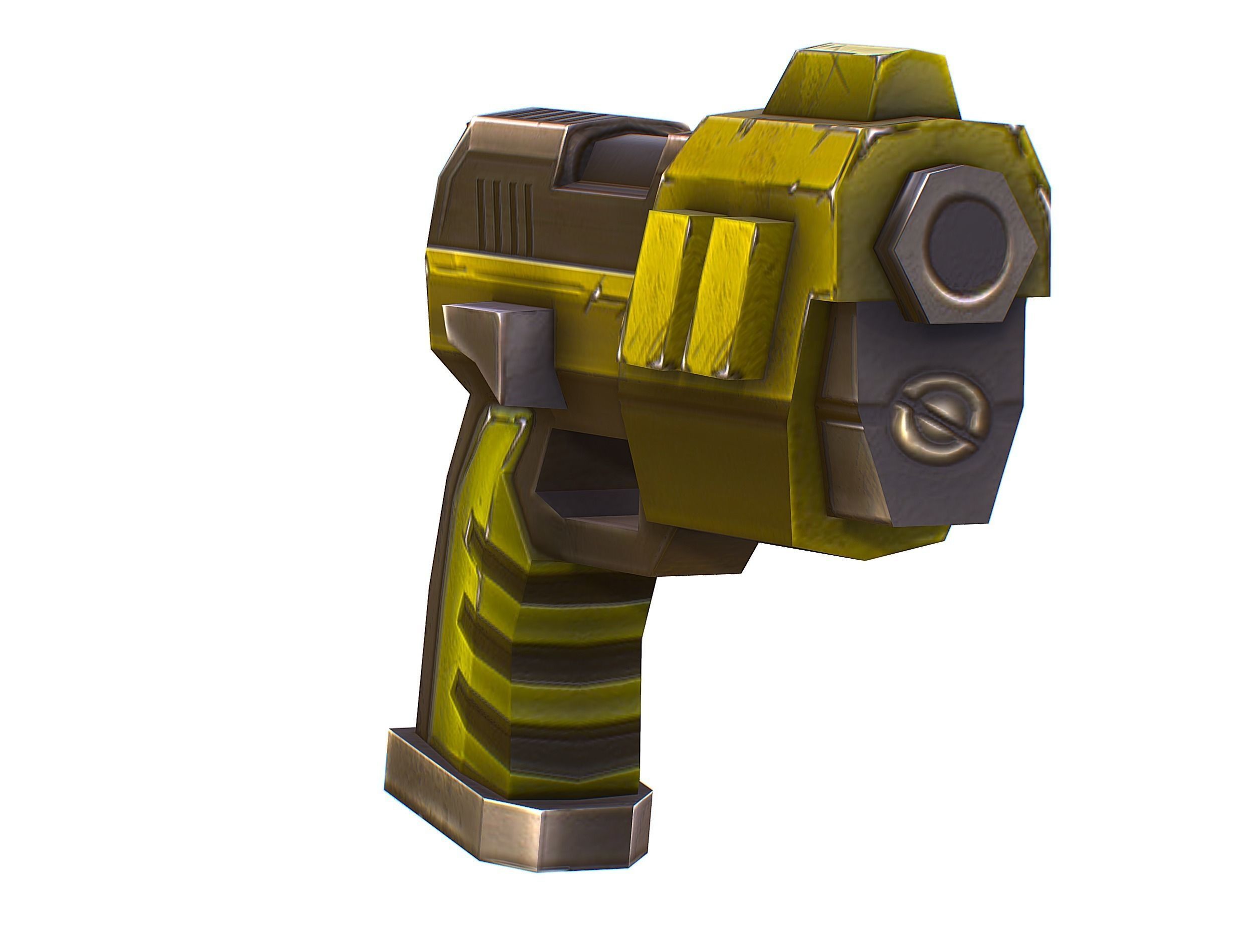 Sci-Fi Male Cyborg Drone Man Sniper Soldier Low-poly 3D model_59