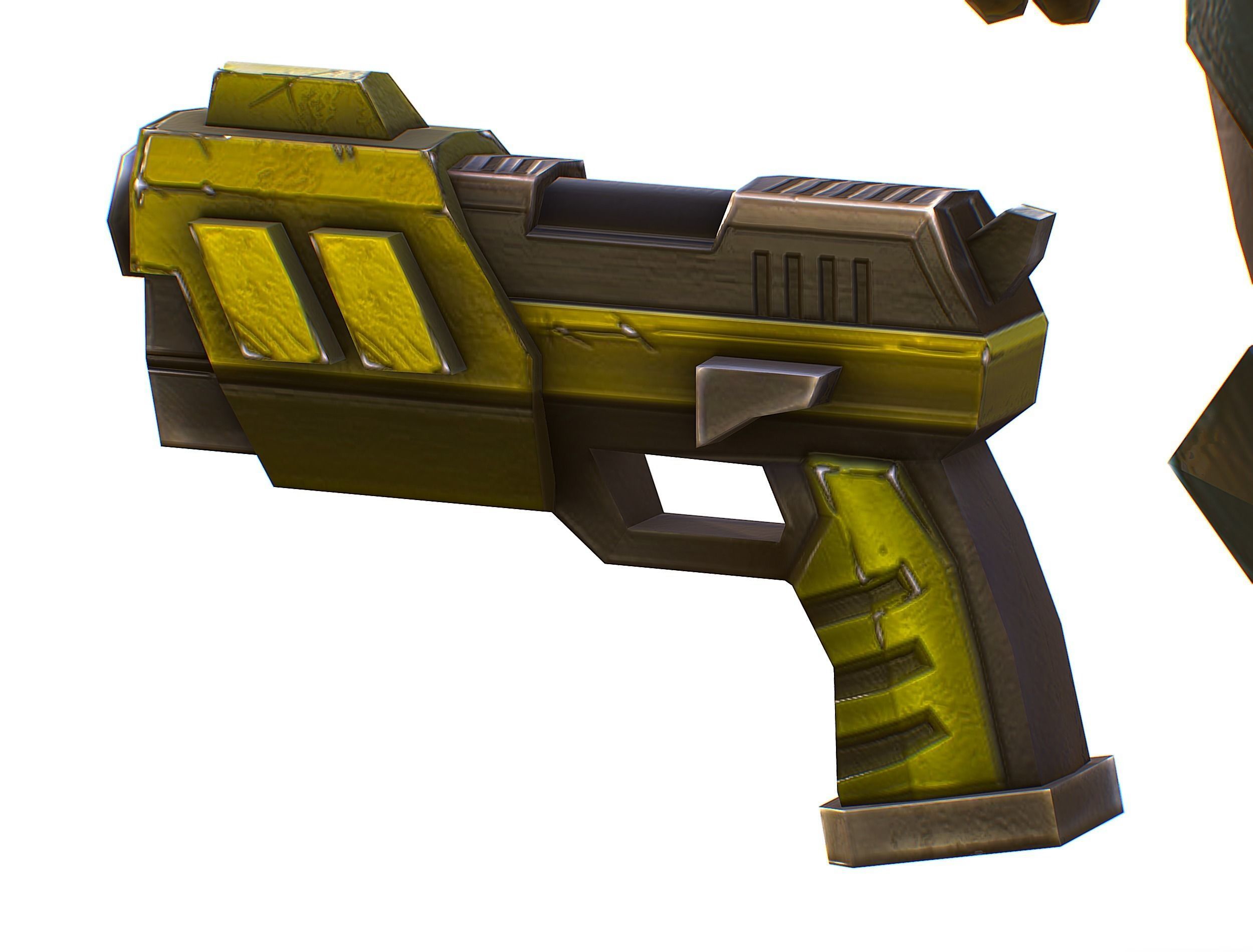 Sci-Fi Male Cyborg Drone Man Sniper Soldier Low-poly 3D model_65