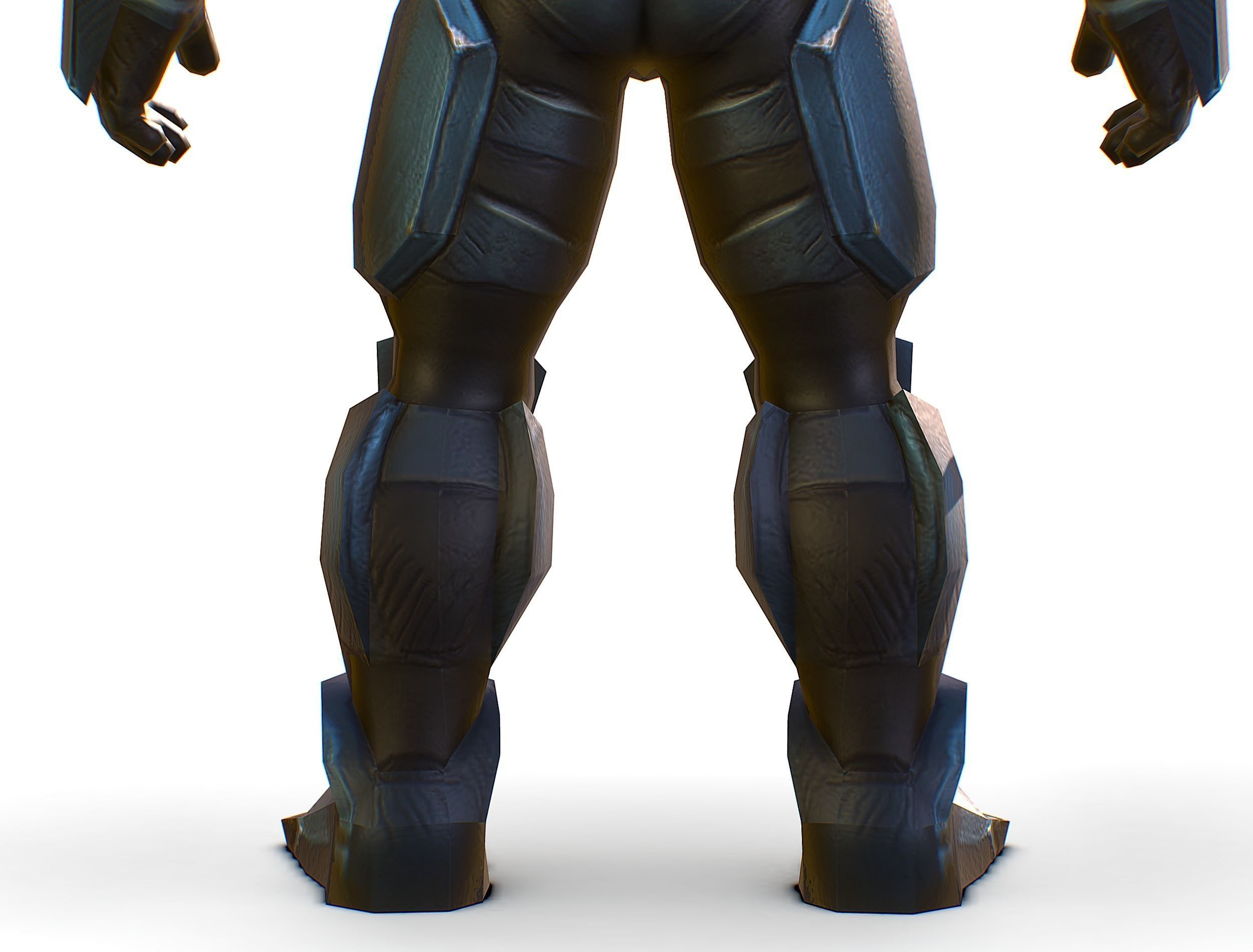 Sci-Fi Male Cyborg Drone Man Sniper Soldier Low-poly 3D model_33