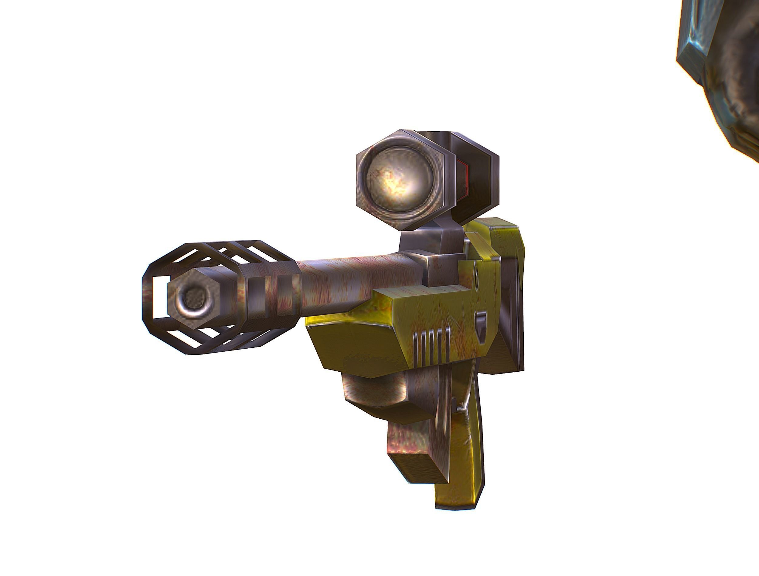 Sci-Fi Male Cyborg Drone Man Sniper Soldier Low-poly 3D model_45