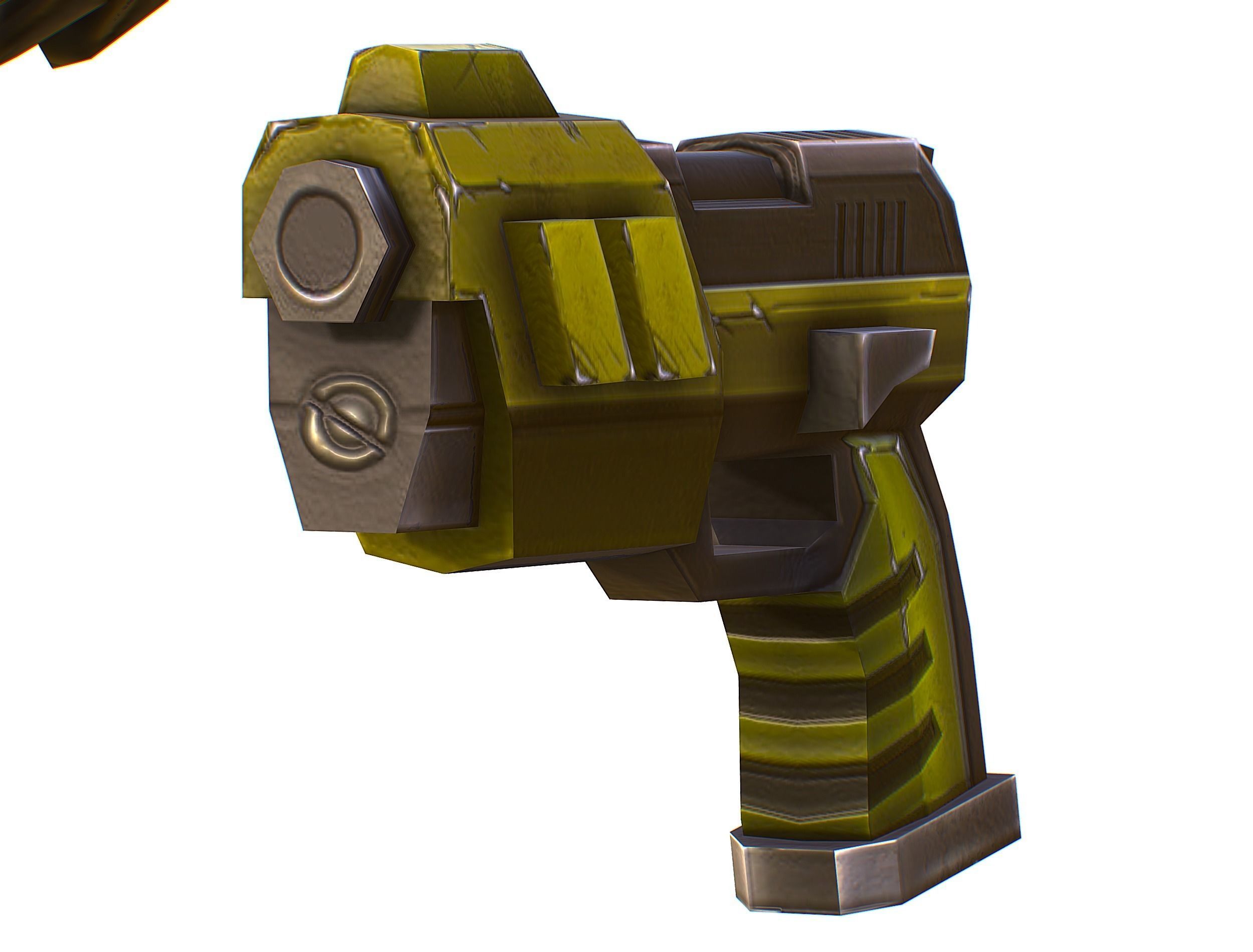 Sci-Fi Male Cyborg Drone Man Sniper Soldier Low-poly 3D model_56