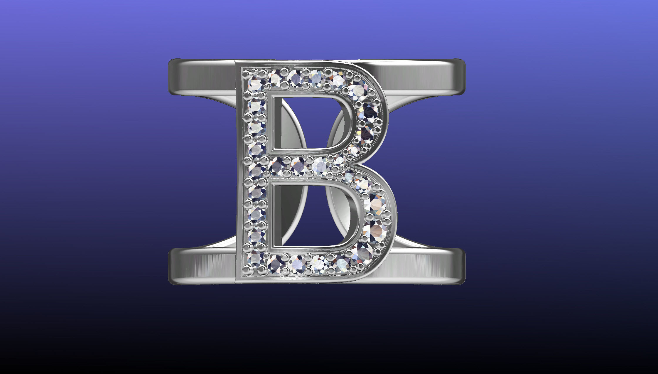 B Ring 3D print model_10