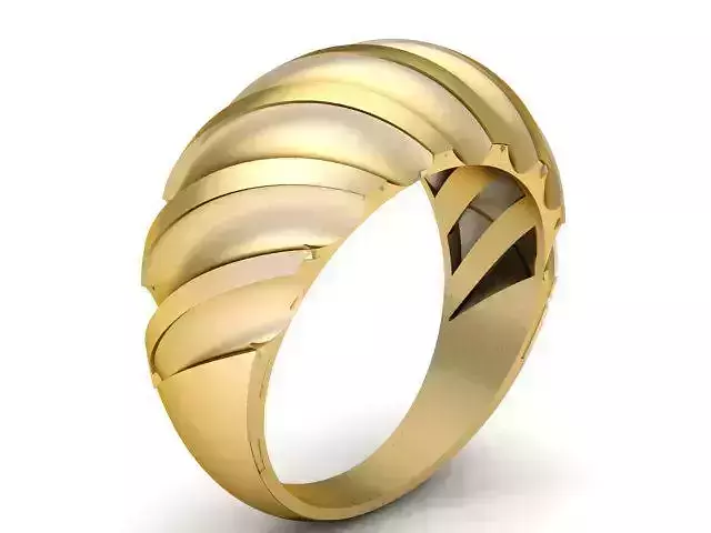 Luxury Men Fashion ring 3D printable model