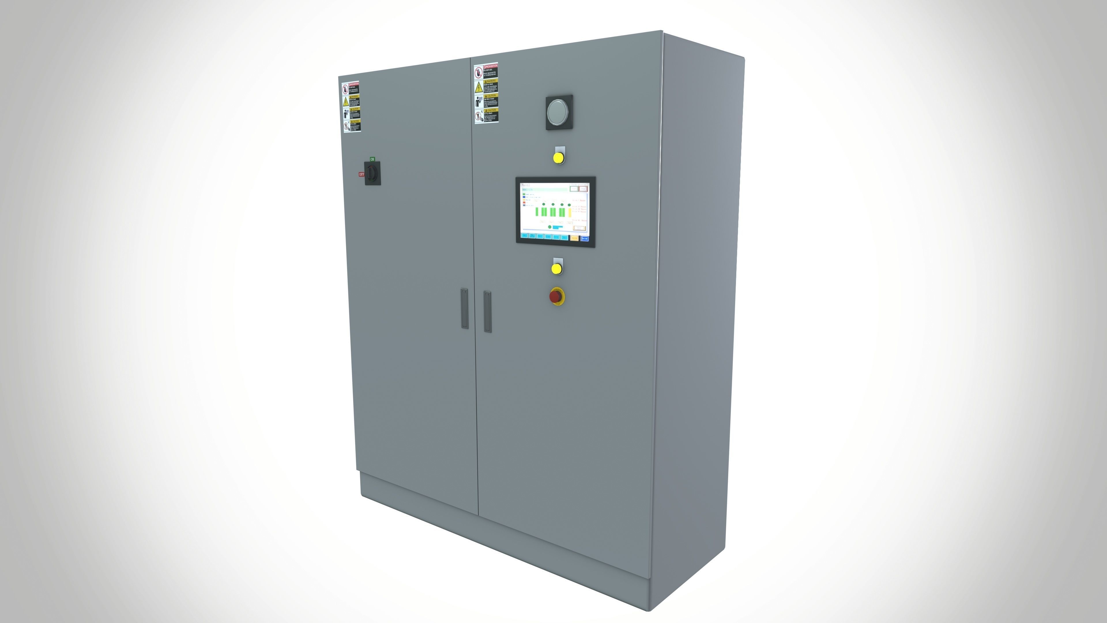 Factory Control Panel Low-poly 3D model_2