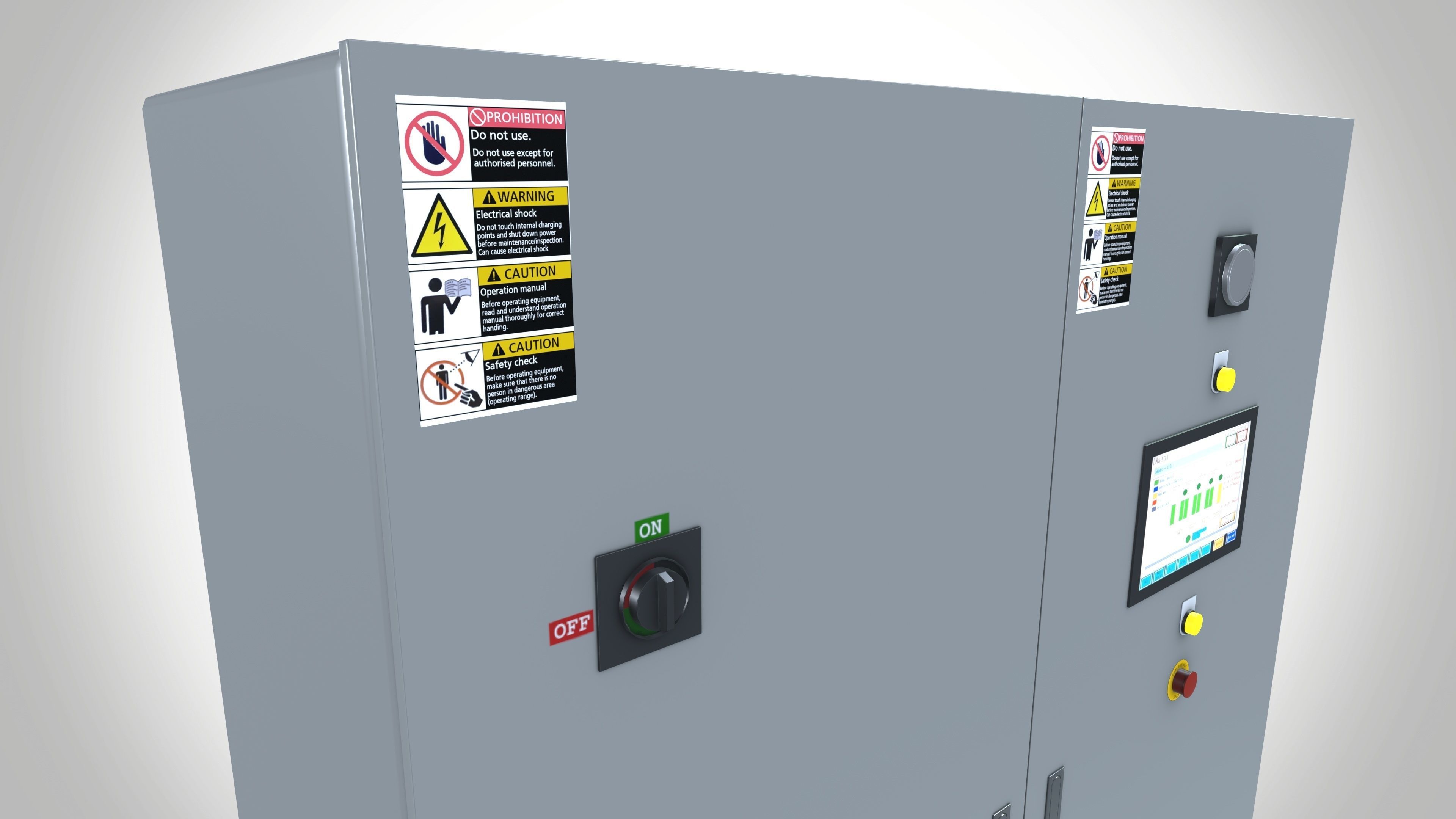 Factory Control Panel Low-poly 3D model_6