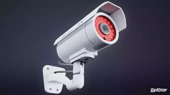 BANK HEIST - Security Camera 01 - LOW POLY