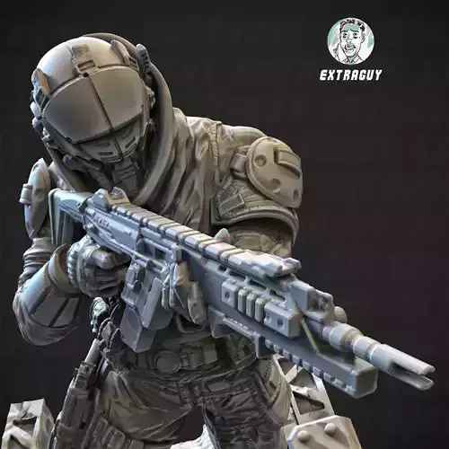 Omnibus Pilot 100mm and 32mm 3D print model