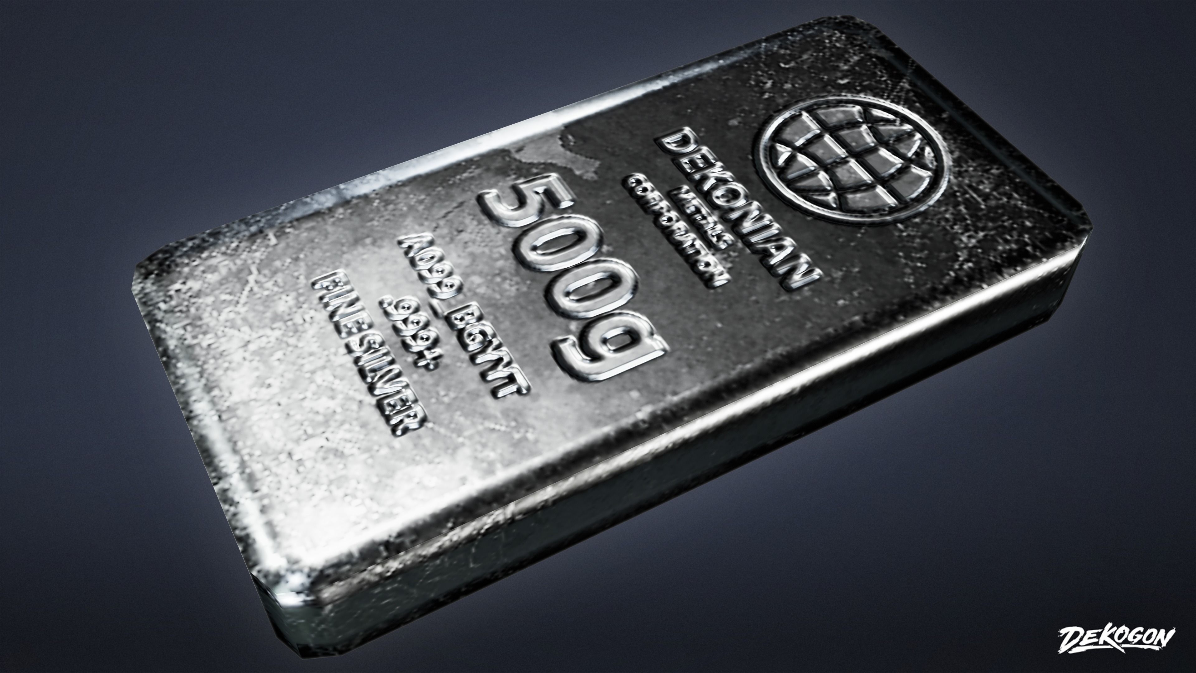 BANK HEIST - Silver Stack 01 - LOW POLY Low-poly 3D model_1