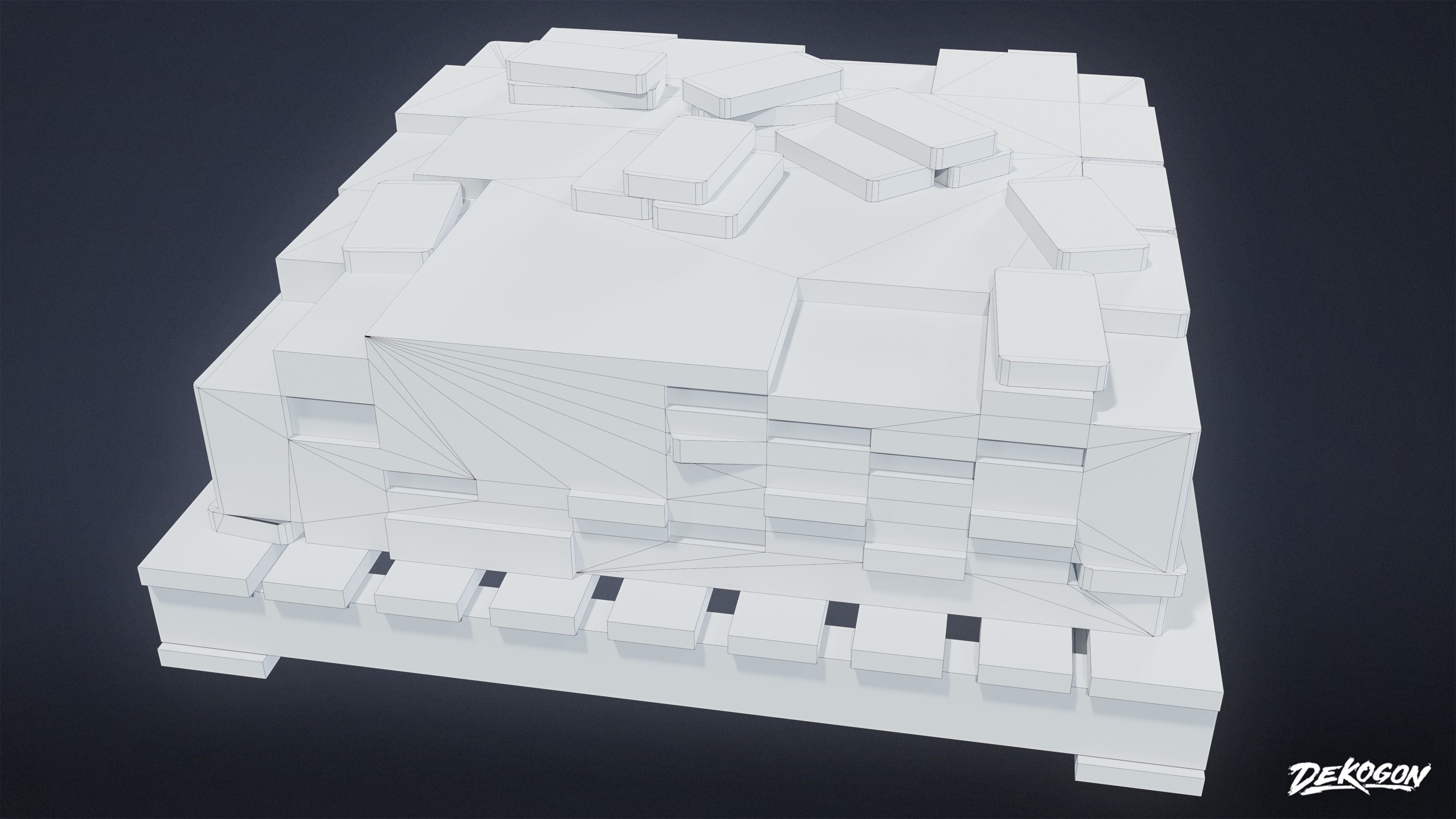 BANK HEIST - Silver Stack 01 - LOW POLY Low-poly 3D model_17