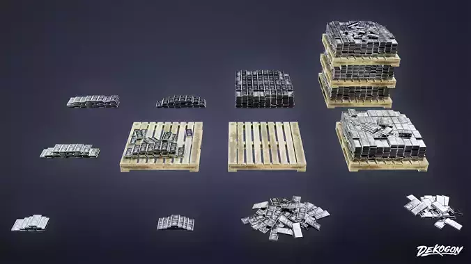 BANK HEIST - Silver Stack 01 - LOW POLY