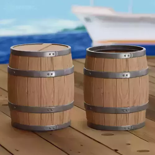 BARREL 1-12 Scale Figure Collection Diorama Props  3D print model