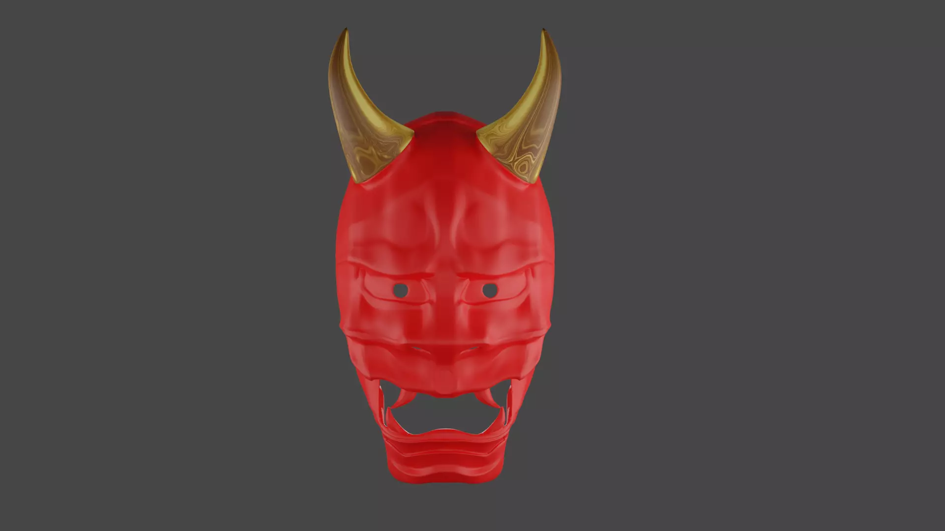 mask kabuki 3D print model_0