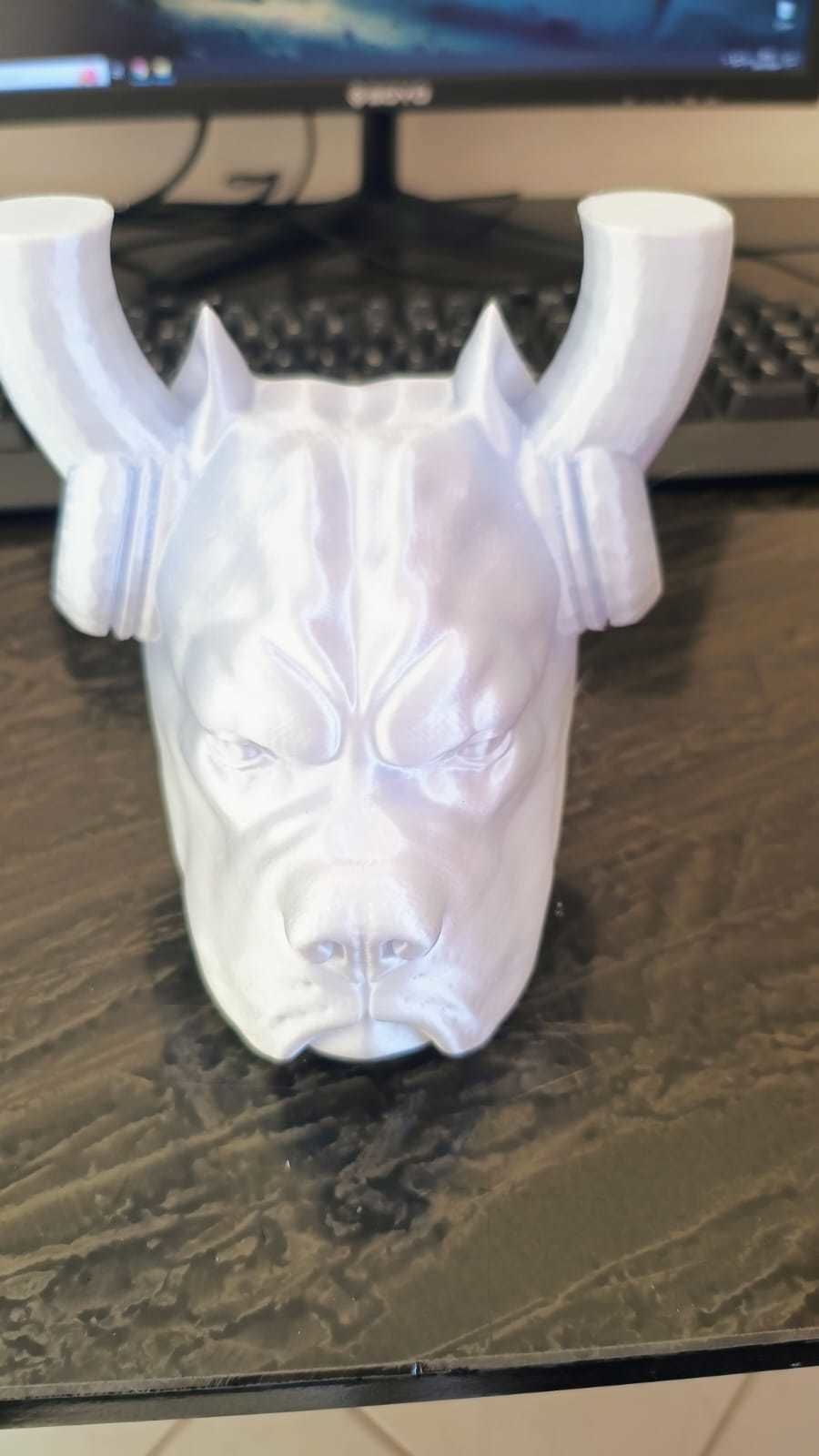 Kettlebell pitbull 5KG - cement or concrete 3D print model_4