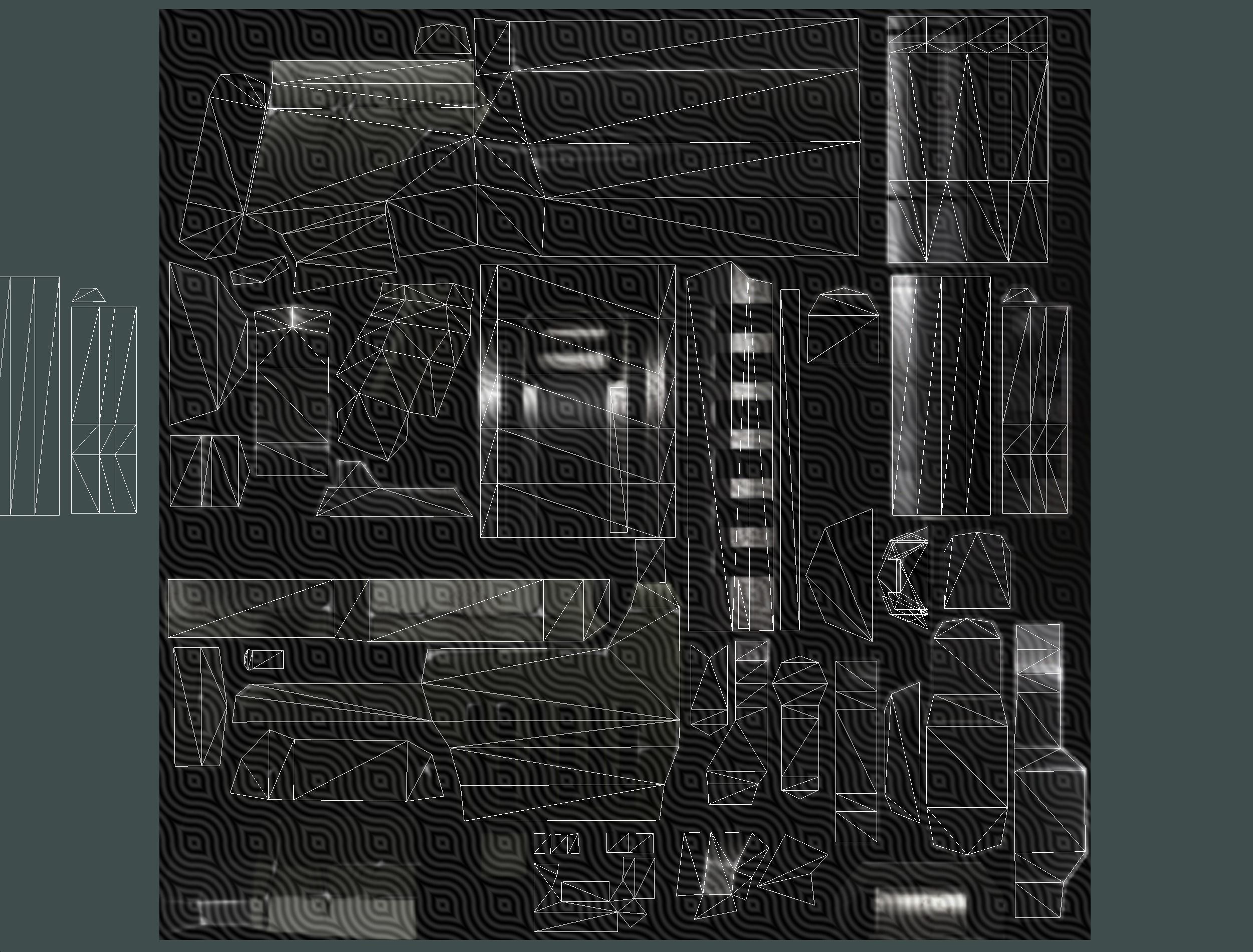 Male Cyborg Machine Gun Man with Automatic Rifle and Pistol Low-poly 3D model_70
