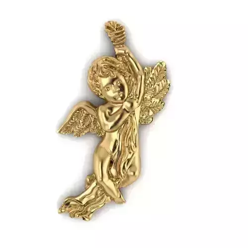 kids angel gold