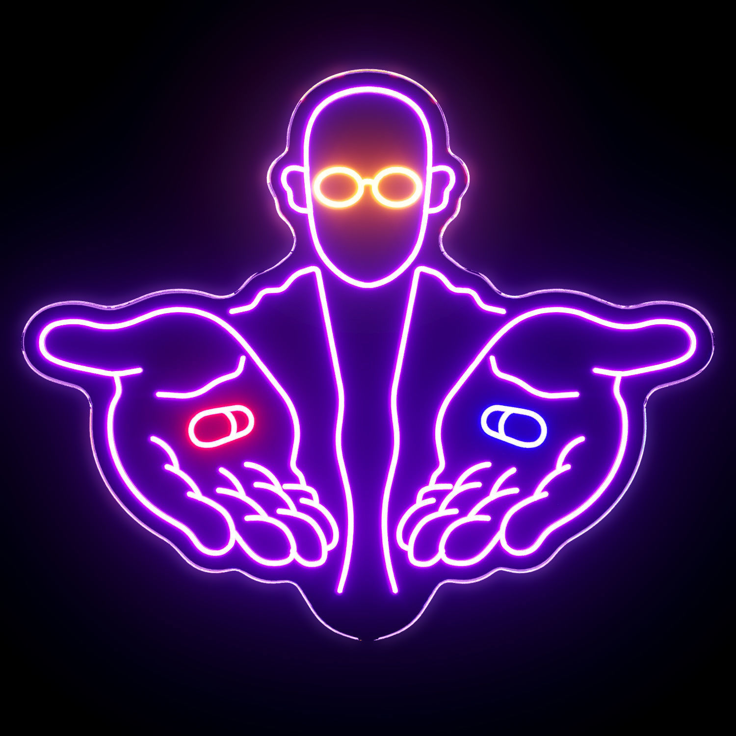 Matrix Neon Sign 3D model_1