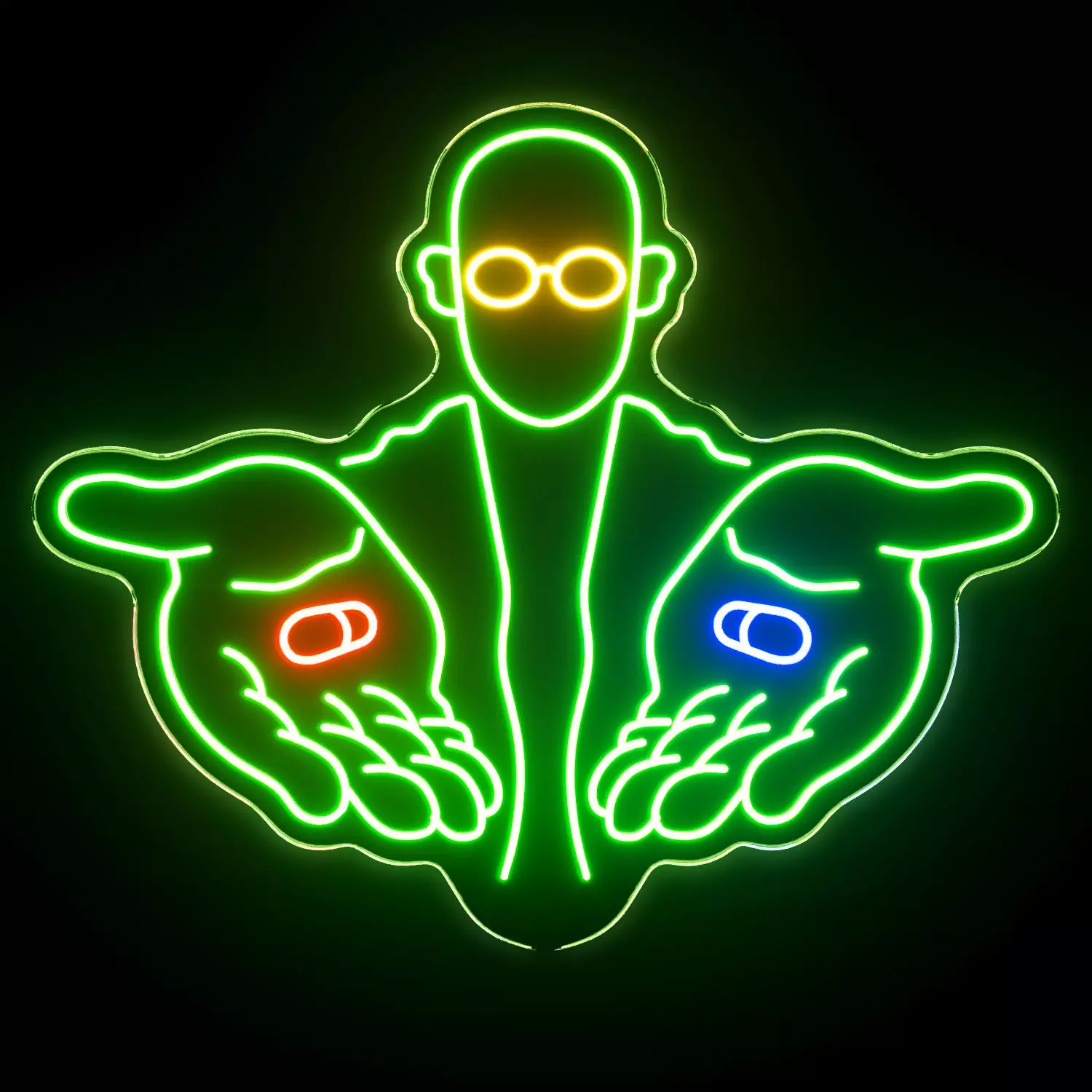 Matrix Neon Sign 3D model_0