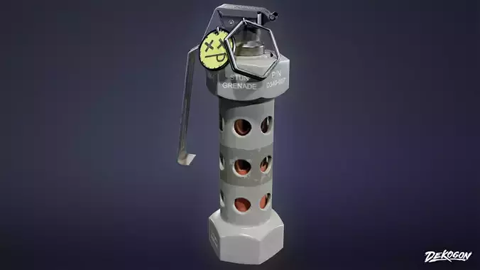 BANK HEIST - Stun Grenade 01 - LOW POLY