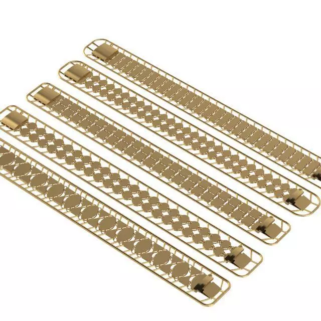 bracelet gold 3D print model_0