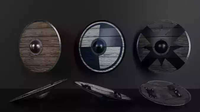 Medieval shield pack 3 in 1