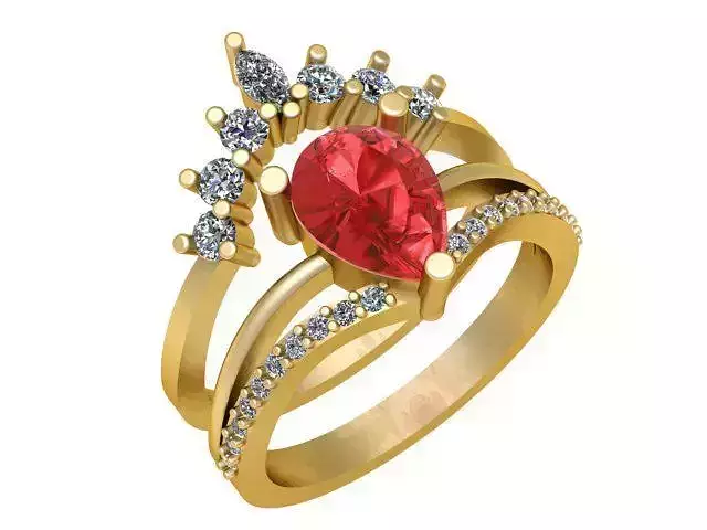 ELEGANT STACKING RINGS 3D PRINTABLE MODEL