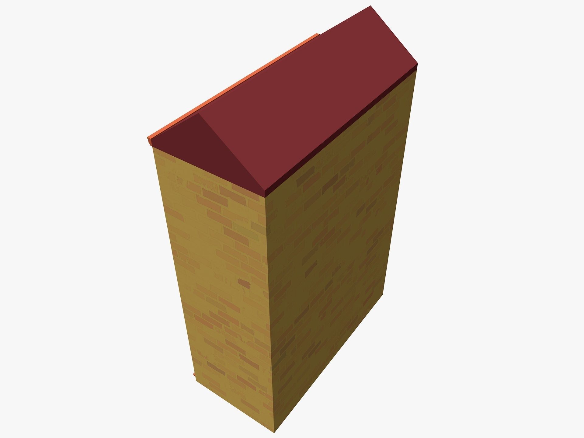 Cartoon Building 3 Low-poly 3D model_4
